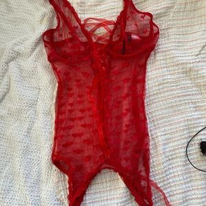 Sexy red lingerie!